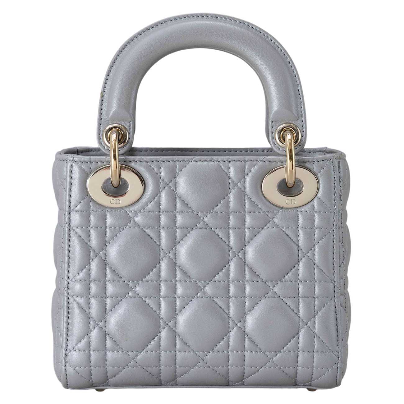 CHRISTIAN DIOR(USED)크리스찬디올 램스킨 레이디디올 미니